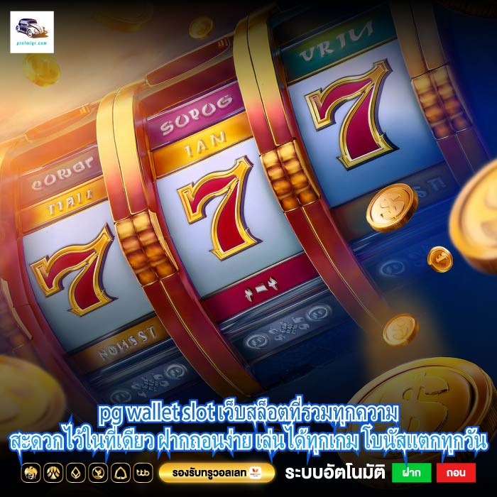 pg wallet slot เว็บสล็อตที่รวมทุกความสะดวกไว้ในที่เดียว ฝากถอนง่าย เล่นได้ทุกเกม โบนัสแตกทุกวัน